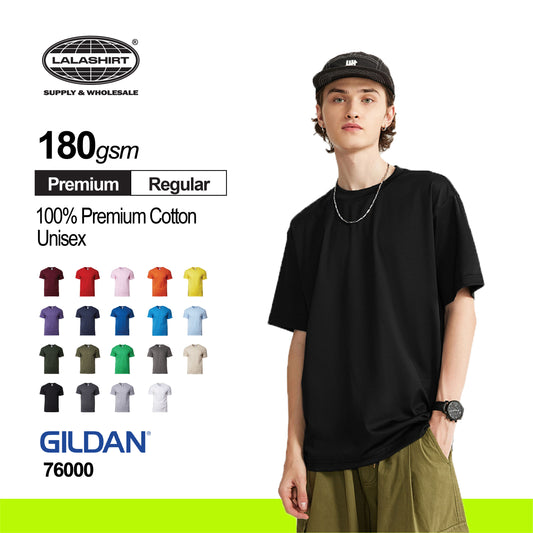 180gsm Regular T-shirts - 76000 Gildan