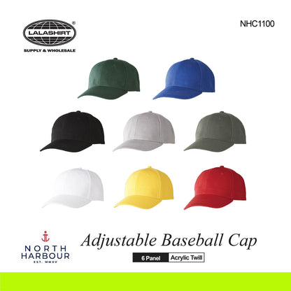 Adjustable Baseball Cap - North Harbour NHC1100