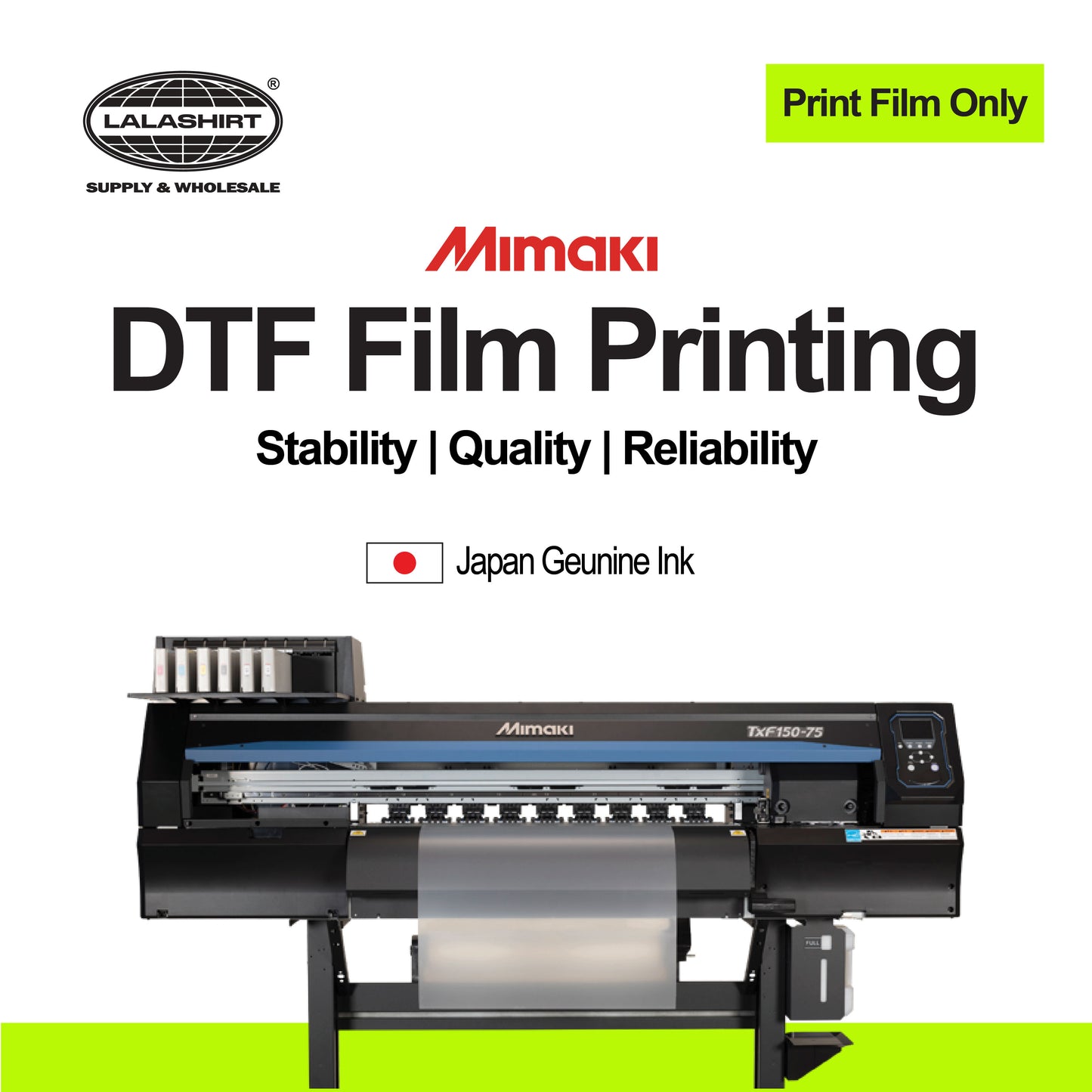 DTF Film Printing - Mimaki Japan Genuine Ink