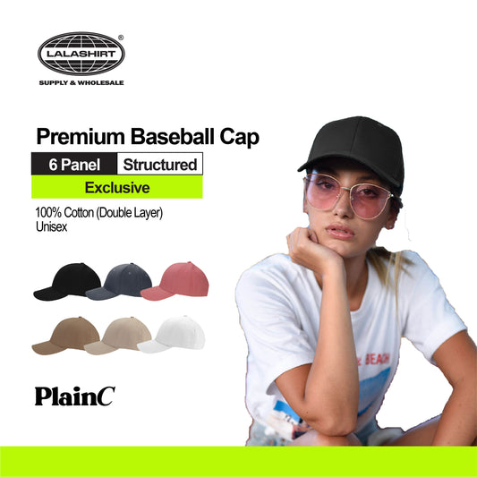 Structured Premium Baseball Cap - PlainC