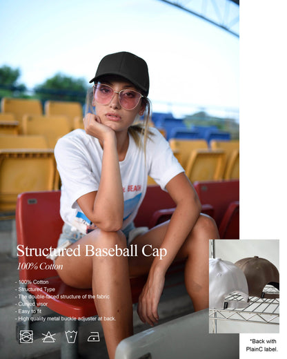 Structured Premium Baseball Cap - PlainC